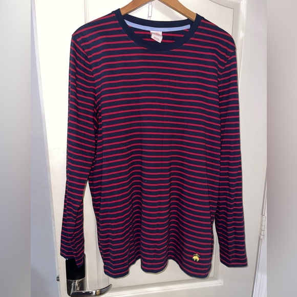 Brooks Brothers Other - Brooks Brothers Navy and Red Striped Shirt